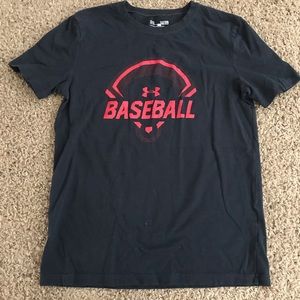 Black boys Under Armour baseball T-shirt